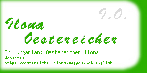 ilona oestereicher business card